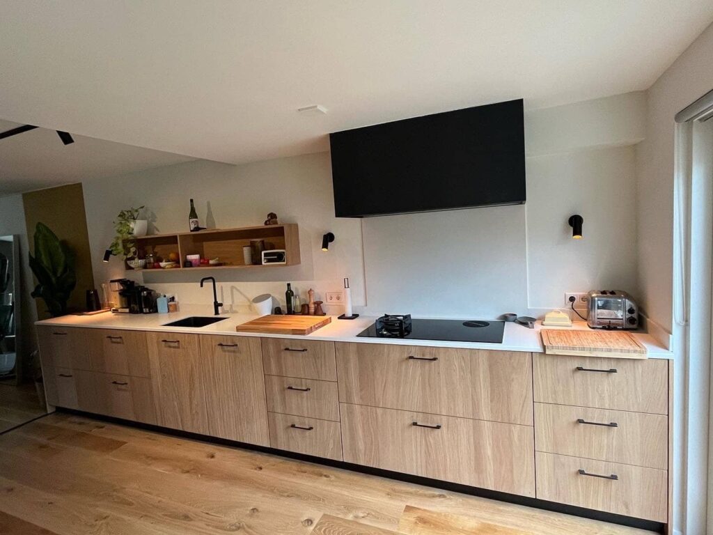 Moderne biobased keuken in Leeuwarden op maat gemaakt