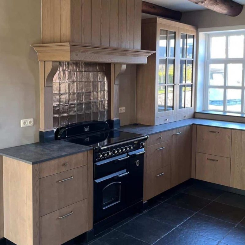 Houten keuken in Driezum