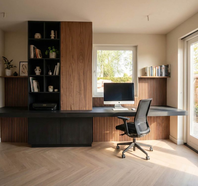 Werkplek handig in hout